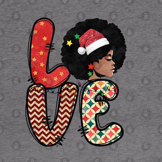 Love Melanin christmas by MZeeDesigns